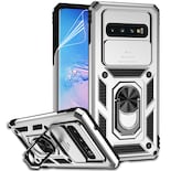 Funda Para Teléfono Móvil M Maikezi Samsung Galaxy S10 Plateada De Doble Capa - Venta Internacional.