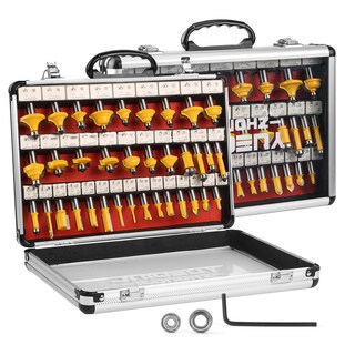 Foto 1 | Foto 1 | Juego De Brocas Para Fresar Yueqing Zhongji 35 Piezas Vástago De 1/2 Pulgada - Venta Internacional.