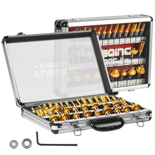 Foto 2 | Foto 2 | Juego De Brocas Para Fresar Yueqing Zhongji 35 Piezas Vástago De 1/2 Pulgada - Venta Internacional.