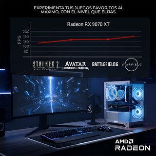 Foto 8 | Foto 8 | Pc Gamer Xtreme Pc Gaming Asus Rx 9070 Xt Ryzen 9 9900x 32gb Ddr5 Ssd 2tb Sistema Liquido Wifi W11 Black Pba Gaming Competitivo