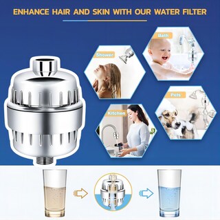 Foto 5 | Foto 5 | Paquete De 2 Filtros De Agua Para Ducha Beati Faucet 20 Niveles Cromados - Venta Internacional.