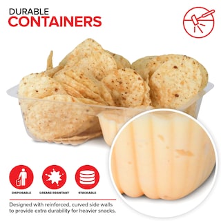 Foto 3 | Foto 3 | Bandejas De Plástico Para Nachos Stock Your Home 350 Ml (paquete De 500) - Venta Internacional.