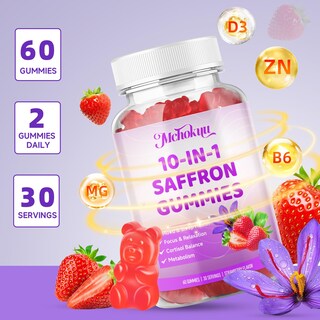 Foto 7 | Foto 7 | Gomitas De Azafrán Mchokuu 60 Unidades Para Concentrar El Sueño Y El Cortisol - Venta Internacional.