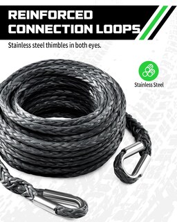 Foto 4 | Foto 4 | Cable Extensor Para Cabrestante Daydoor 15 M X 9 Mm Sintético 26.500 Libras - Venta Internacional.