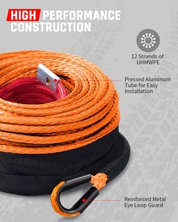 Foto 3 | Foto 3 | Cabrestante Daydoor De 1/4 Pulgadas X 15 M 10 000 Libras Color Naranja Sintético - Venta Internacional.