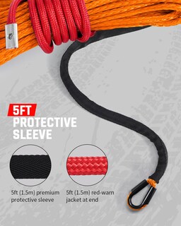 Foto 4 | Foto 4 | Cabrestante Daydoor De 1/4 Pulgadas X 15 M 10 000 Libras Color Naranja Sintético - Venta Internacional.