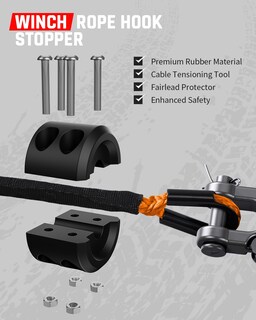 Foto 5 | Foto 5 | Cabrestante Daydoor De 1/4 Pulgadas X 15 M 10 000 Libras Color Naranja Sintético - Venta Internacional.