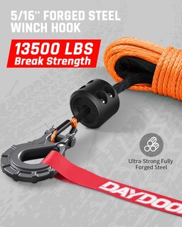 Foto 6 | Foto 6 | Cabrestante Daydoor De 1/4 Pulgadas X 15 M 10 000 Libras Color Naranja Sintético - Venta Internacional.