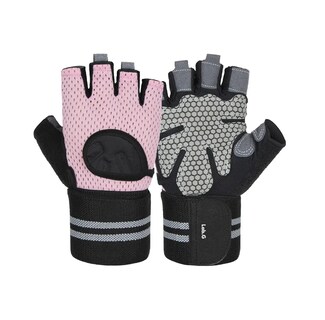 Foto 1 | Foto 1 | ''guante Lab.g Para Gym Pesas Deportivos Muñequeras Mujer Y Hombre Rosa Talla Xl ''