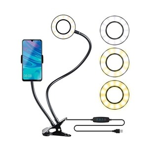 Foto 1 | Foto 1 | Anillo De Luz Led Con Soporte Para Teléfono Móvil Para Selfies Genérico - Venta Internacional.