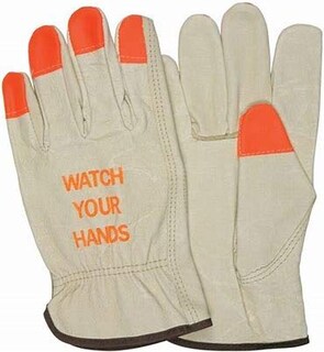 Foto 1 | Foto 1 | Guantes De Trabajo Toledano Industries Hi Vis Leather Medium - Venta Internacional.