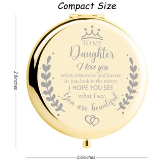 Foto 2 | Foto 2 | Espejo De Maquillaje Compact Mirror Soulpetals Daughter Grabado - Venta Internacional.