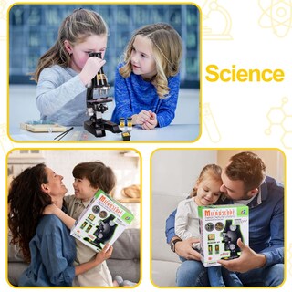 Foto 6 | Foto 6 | Microscopio Para Principiantes Little World De Science Kits 100x-1200x - Venta Internacional.