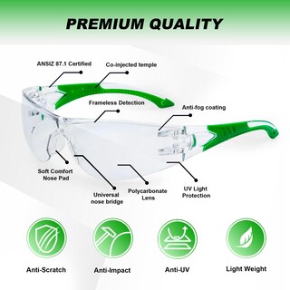 Foto 2 | Foto 2 | Gafas De Seguridad Protectx Roxy Clear 6 Pk Antivaho Ansi Z87.1 - Venta Internacional.