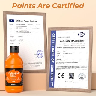 Foto 2 | Foto 2 | Set De Pintura Nicpro 14 Colores 250 Ml Lavable Con Brochas Y Tazas - Venta Internacional.