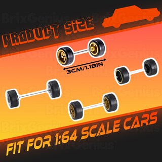 Foto 4 | Foto 4 | Juego De Ruedas Ylutex A Escala 1/64 Real Riders Para 10 Coches - Venta Internacional.