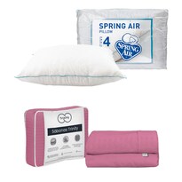 Sábanas Trinity Color Palo De Rosa Individual + Almohada Osos