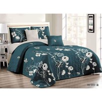 Funda De Edredón Tamaño King Edredones De Verano Con Flores Verdes Y 2 Cojines - Venta Internacional.