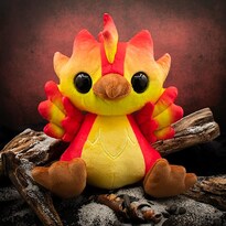 Peluche Con Dragones Y Bestias Ember Phoenix 23 Cm - Venta Internacional.