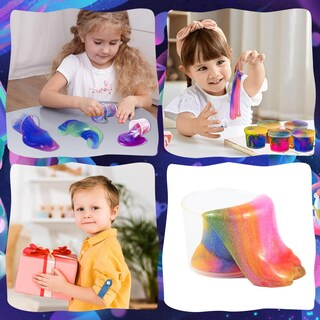 Foto 5 | Foto 5 | Slime Kit Ghfeoohn Unicorn Galaxy 64 Pack Para Niños Mayores De 6 Años - Venta Internacional.