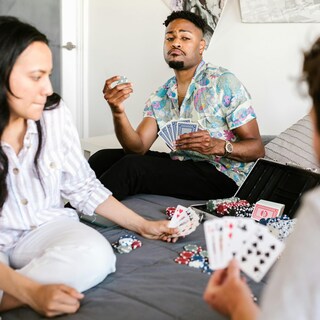 Foto 5 | Foto 5 | Juego De Cartas Dnb Canasta De 4 Barajas Con Valores De Puntos Azul/rojo - Venta Internacional.