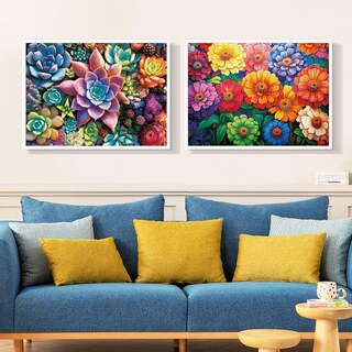 Foto 7 | Foto 7 | Puzzle Najiaxiaowu De 300 Piezas Con Flores Y Suculentas Para Adultos - Venta Internacional.