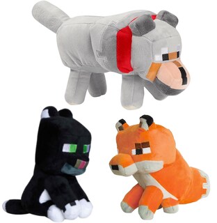 Foto 1 | Foto 1 | Peluche Hcobtroe 3 Muñecas Con Personajes Lobo 13 7 Cm Gato Negro 9 Cm Zorro 7 Cm - Venta Internacional.