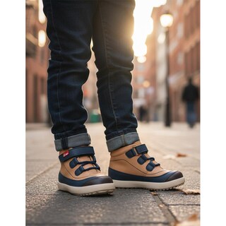 Foto 3 | Foto 3 | Bota Ninos 5302 Cafe Marino Para Niño Antiderrapante Cafe