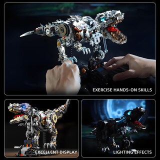 Foto 6 | Foto 6 | Set De Bloques De Construcción Hjplpxh Mechanical Tyrannosaurus T Rex - Venta Internacional.