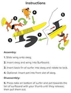 Foto 6 | Foto 6 | Juguete De Playa Surfer Dudes Legends & Surfer Pets Con Tabla De Surf - Venta Internacional.