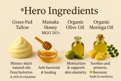 Foto 2 | Foto 2 | Bálsamo De Sebo Azmera Beauty 100% Carne De Res Alimentada Con Pasto Y Miel De Manuka - Venta Internacional.