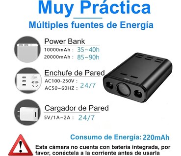 Foto 3 | Foto 3 | ''mini Cámara Espía Hd Wifi Cámaras De Seguridad 2k Negra Belug ''