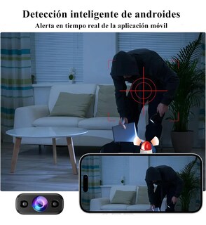 Foto 4 | Foto 4 | ''mini Cámara Espía Hd Wifi Cámaras De Seguridad 2k Negra Belug ''