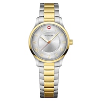 City Cer Stainless Steel Case wenger Plata Silver Dial