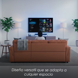 Foto 6 | Foto 6 | Sofá Cama Kairo Café De Cuero Sintético Chaise Longue/cama Extraíble 3 Plazas Funcional Y Moderno Ilios Innova