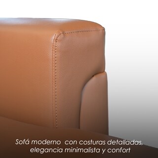 Foto 7 | Foto 7 | Sofá Cama Kairo Café De Cuero Sintético Chaise Longue/cama Extraíble 3 Plazas Funcional Y Moderno Ilios Innova