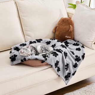 Foto 2 | Foto 2 | Manta Para Perro Weils 76 X 102 Cm 280 G/m² Forro Polar Color Coral Patas Negras - Venta Internacional.