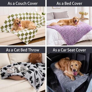 Foto 4 | Foto 4 | Manta Para Perro Weils 76 X 102 Cm 280 G/m² Forro Polar Color Coral Patas Negras - Venta Internacional.