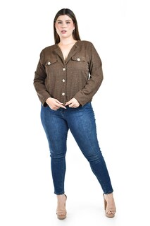 Foto 5 | Foto 5 | Blazer Roman Fashion Café para Mujer