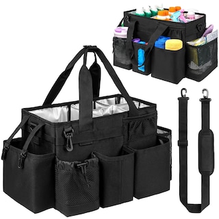 Foto 1 | Foto 1 | Bolsa De Limpieza Jaffzora Con Cojín Acolchado Y Asa Color Negro - Venta Internacional.