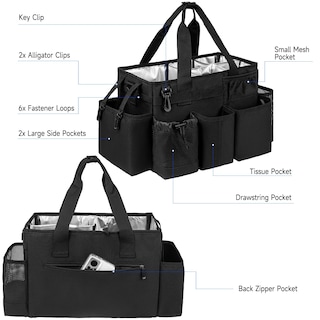 Foto 3 | Foto 3 | Bolsa De Limpieza Jaffzora Con Cojín Acolchado Y Asa Color Negro - Venta Internacional.