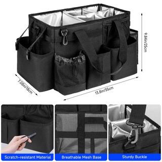 Foto 4 | Foto 4 | Bolsa De Limpieza Jaffzora Con Cojín Acolchado Y Asa Color Negro - Venta Internacional.