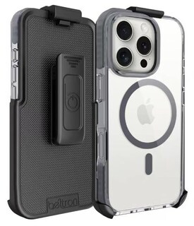 Foto 2 | Foto 2 | Funda Transparente Beltron Para Iphone 16 Pro Con Clip Giratorio Para Cinturón - Venta Internacional.