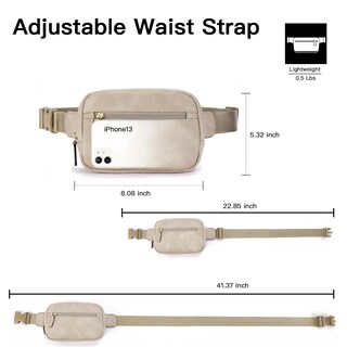 Foto 5 | Foto 5 | Riñonera Telena De Piel Sintética 21 X 13 X 4 5 Cm Color Gris - Venta Internacional.