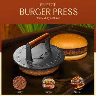 Foto 4 | Foto 4 | Prensa Para Hamburguesas Bellemain Hierro Fundido 22 Cm Muy Resistente - Venta Internacional.