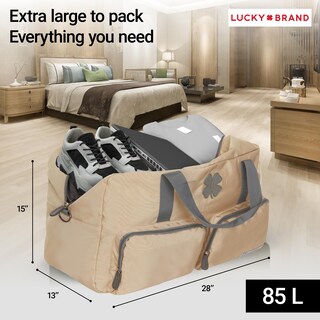 Foto 5 | Foto 5 | Bolsa De Viaje Lucky Brand 85 L Plegable Para Viaje Y Gimnasio 71 X 33 X 38 Cm - Venta Internacional.