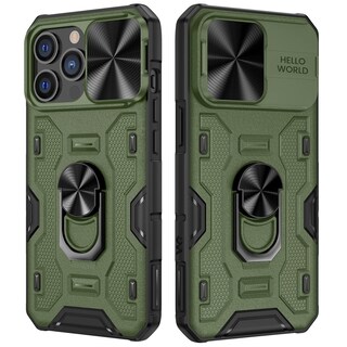 Foto 1 | Foto 1 | Funda De Teléfono Vego Para Iphone 14 Pro Max Con Funda De Cámara Deslizante Color Verde - Venta Internacional.