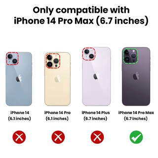 Foto 2 | Foto 2 | Funda De Teléfono Vego Para Iphone 14 Pro Max Con Funda De Cámara Deslizante Color Verde - Venta Internacional.