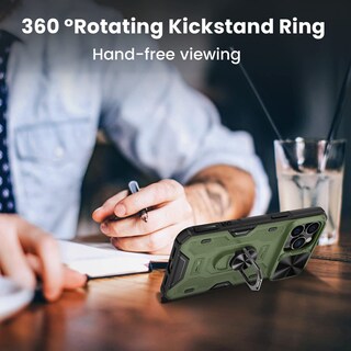 Foto 4 | Foto 4 | Funda De Teléfono Vego Para Iphone 14 Pro Max Con Funda De Cámara Deslizante Color Verde - Venta Internacional.