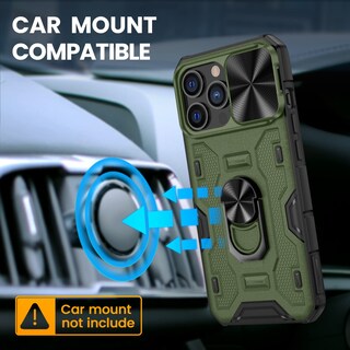 Foto 5 | Foto 5 | Funda De Teléfono Vego Para Iphone 14 Pro Max Con Funda De Cámara Deslizante Color Verde - Venta Internacional.